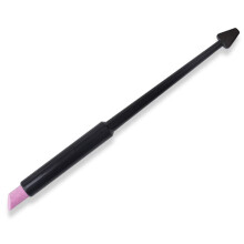 Quartz Stone Cuticle Pusher for Nail Art, Black Manicure Tool for Dead Skin Removal and Polish Mixing