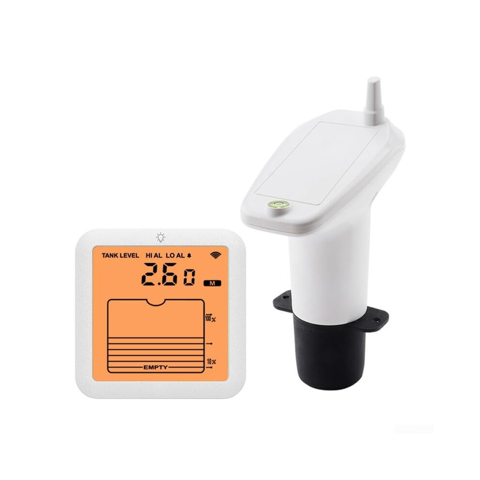 Digital Water Level Meter With Alarm, Backlit Display, 100M Range, Ip65 Waterproof Sensor For Accurate Readings 9099447098733