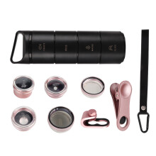 Super Wide Angle Lens Kit, Aviation Grade Aluminum Alloy, Lanthanide Optical Glass, for Smart Devices, Featuring Ultra-Hd Tempered Glass, Anti-Fingerp