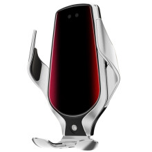 Chargeur de voiture sans fil avec technologie de détection de gravité intelligente, charge rapide Qi, support de serrage automatique, conception