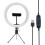 Selfie Ring Light with Tripod Stand Dimmable LED Ring Light for iPhone Android YouTube Makeup Live Streaming - Color Modes Stepless Dimming Brightness 1