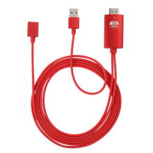 HDMI Mirroring Cable for Screen Projection, High Definition Video Cable with USB A Female Male Connection, Backwards Compatible and Stable Signal Tran