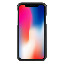 Elegante cover protettiva per iPhone 8, protezione completa con vetro temperato e cornice in metallo, ritagli precisi per un facile accesso,