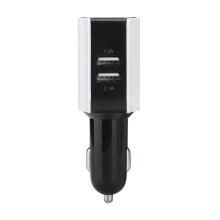 Chargeur de voiture sûr et fiable au design portable, étanche et à charge rapide, double port USB pour iPhone, Samsung, Android et autres