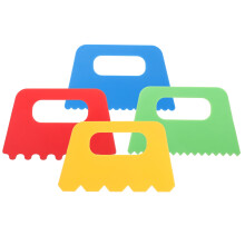 Conjunto de 4 Pincéis e Ferramentas para Pintura em Argila para Crianças - Brinquedo de Pintura Infantil em Plástico