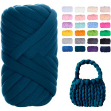 Minzimin Chunky lanka käsinneulomiseen, 0.55lb/10Yards jättimäinen lanka käsineulomiseen, pehmeä putkimainen lanka laukkuihin, koreihin,