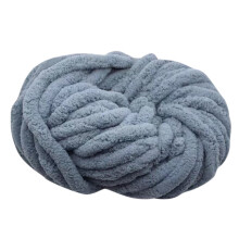 Soft Wool Yarn Extra Thick Ice Stripe, Dark Gray - Compatible with Hand Knitting, Crocheting, Felting Crafts, Rugs, Blankets - 1X