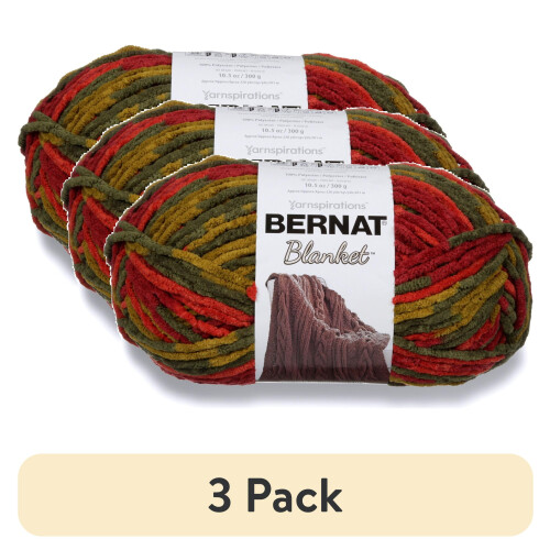 (3 τεμάχια) Νήμα κουβέρτας Bernat, 300 γρ., Harvest