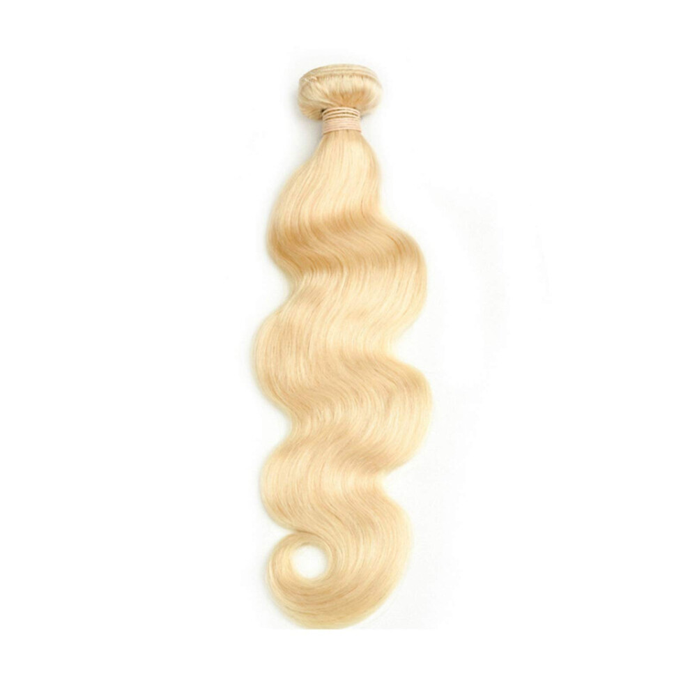 Unisex Virgin Human Hair Body Wave Weave Bundle 10 Inch, Supports Dye And Bleach, Low Shedding