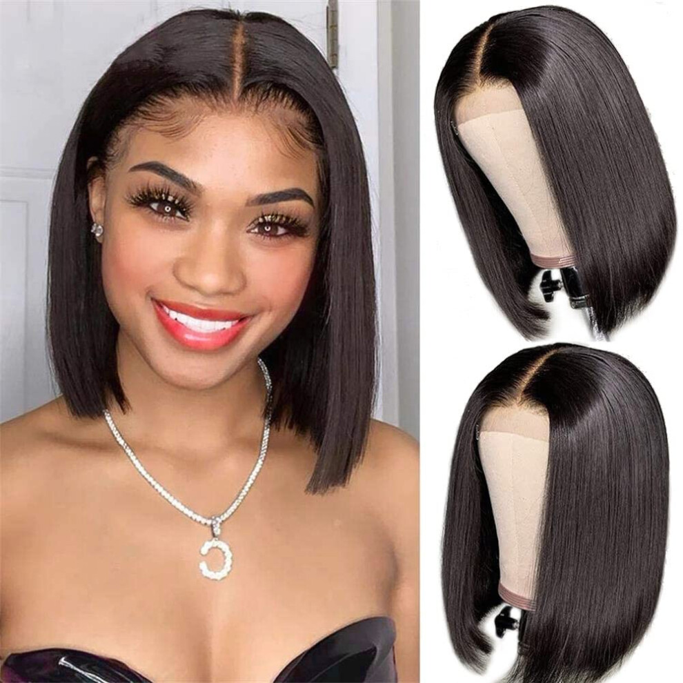 Unisex 18 Inch Curly Lace Front Wig With Bangs Brazilian Virgin Hair Pre Plucked Hairline 150% Density