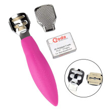Callus Remover Foot File 2 in 1 Stainless Steel Pedicure Tool for Dead Skin and Cuticle Removal Blue