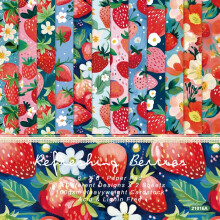 24 Sheets Strawberry Scrapbook Paper 6x6 SingleSided for Card Making Origami and DIY Crafts