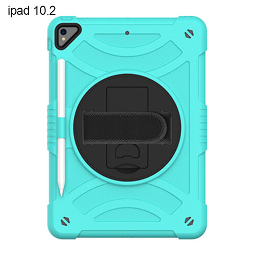 Capa protetora resistente para iPad de 10,2 polegadas, capa reforçada à prova de choque de nível militar com suporte integrado e alça de mão 1
