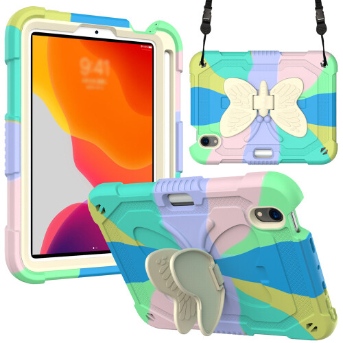 Κομψή θήκη για iPad Mini6 (2021), Butterfly Wings Kickstand, αντικραδασμική προστατευτική θήκη με 2