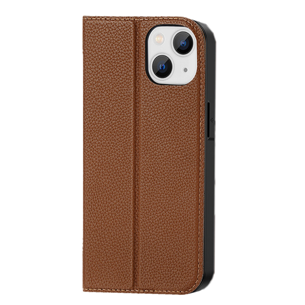 Slim Wallet Case For Iphone 14 Pro, Flip Folio Stand With Genuine Leather And Hidden Magnetic Closure, Rfid Blocking Protection 9012494512069