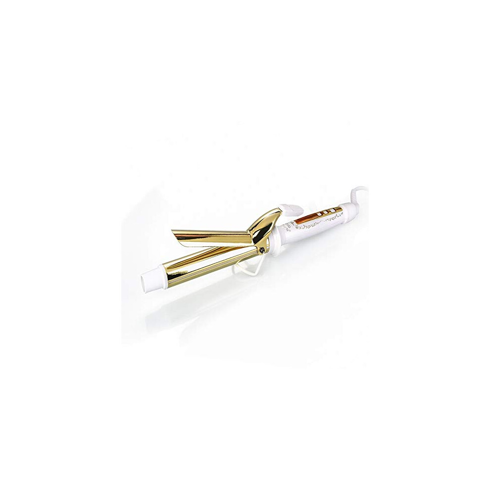 25mm Ceramic Curling Iron with Fast HeatUp, Adjustable Temperature, Dual Voltage Travel Ready