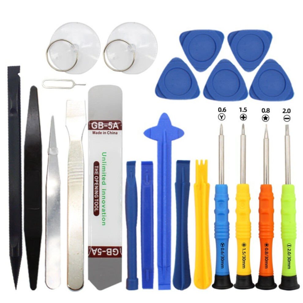 Mobile Phone Repair Tool Kit, 22 Pcs Open Repairing Disassembly Tools Professional Repair Screwdriver For Smartphone Ipad Phone Laptop Screen 9176269744090