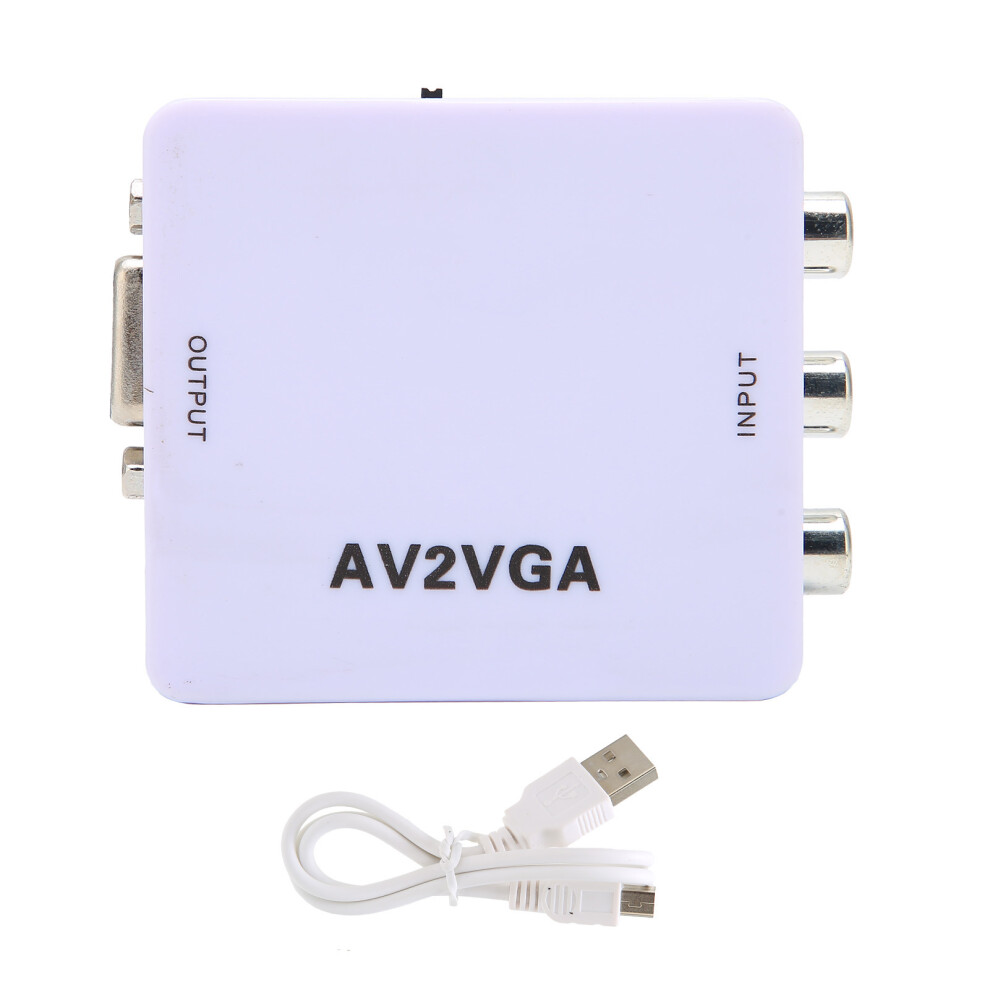 Video Converter With Advanced Scanning Frequency And Image Stability For Av To Vga Connection High Resolution Support Resolution Automatically Identif 9147006729175