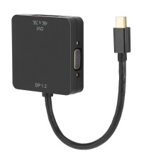Thunderbolt Compatible Mini DisplayPort 1.2a To 4K HDMI DVI VGA Passive Adapter 3 In 1 Multi Function Gold Plated Plug And Strong Compatibility For