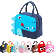 Lunchtasche für Kinder, Jungen und Mädchen, wiederverwendbare, isolierte Lunchtasche mit Cartoon-Motiv, kleine, faltbare, wasserdichte Lunchtasche
