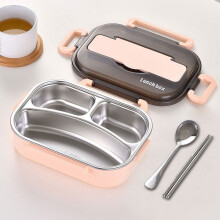 Jacenvly Kerstdecoratie Uitverkoop Thermisch geïsoleerde Bento Box Servies Set Draagbare Lunchbox Lunchbox voor Studenten Kerstfeestdecoraties