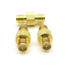 FOR 100pcs copper RP-SMA Jack female plug to RP-SMA Jack male RF connector