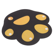Muismat met kattenpootjes, cartoonmuismat, schattige kattenmuis, bureauonderlegger, hoogwaardige stof, natuurlijk rubber
