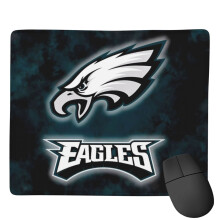 Ceap luiche rubair frithshleamhnaithe Eagles, ceap luiche priontáilte le patrún foirne peile, ceap luiche cearrbhachais 7x9 orlach