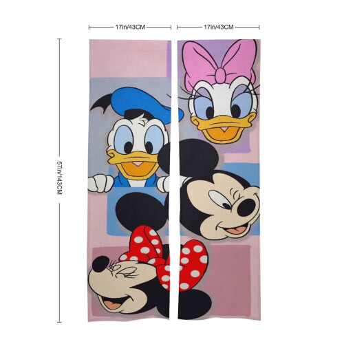 Κουρτίνα πόρτας Mickey Mouse, ταπετσαρία κουρτίνας πόρτας συσκότισης 34x57 ιντσών, 1