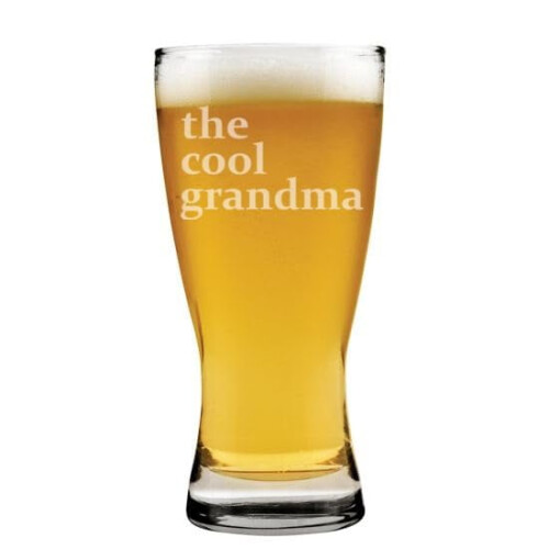 Ποτήρι μπύρας Pilsner 15oz Δώρο Η κουλ γιαγιά για τη γιαγιά