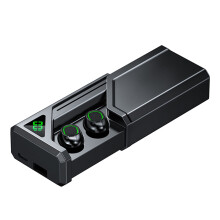 Zeceouar Bluetooth-koptelefoon, draadloze oordopjes met 800 mAh-batterij, 48 uur speeltijd, IPX7 waterdicht, inclusief digitale displaycase
