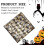 Ύφασμα Halloween 3x1.6Yard Μαύρος Πολυεστέρας με Χρυσό Ασημένιο Κρανίο Κολοκύθας Αράχνης 3