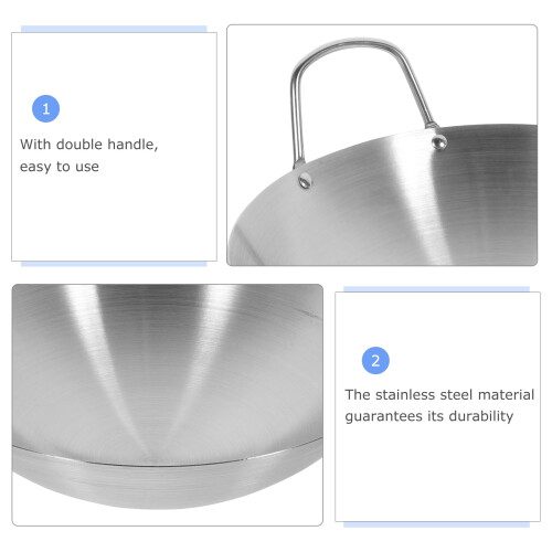 Τηγάνι Wok για τηγάνισμα με διπλό αυτί Ease26cm από ανθρακούχο χάλυβα 1
