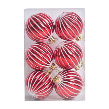 6 cm großer, bemalter Weihnachtskürbis – Weihnachtsdekoration für Fenster, Weihnachtsbaum und Partys