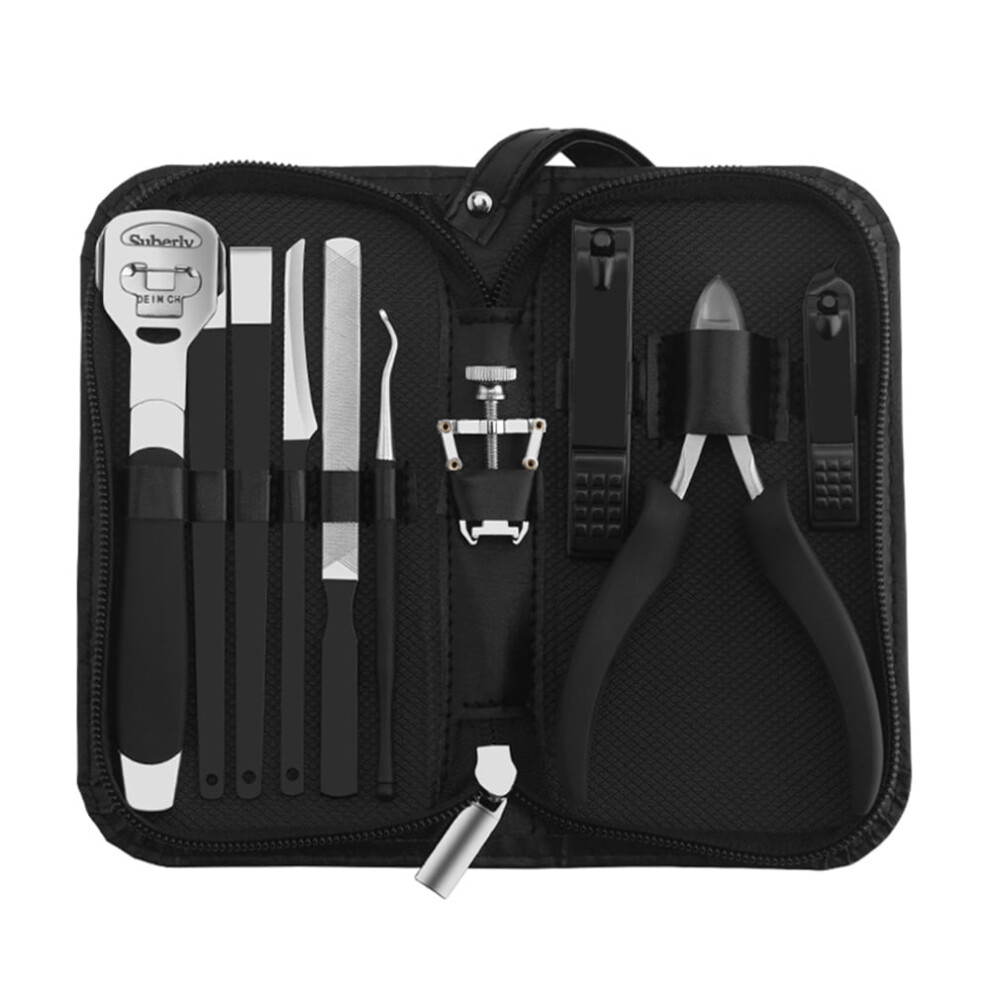 Anself Manicure Set Stainless Steel Nail Set Pedicure Set Fingernails Toenails Clippers compatible with Sharp Nail Cutter