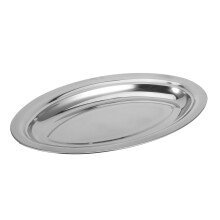 Assiette ovale Hardline pour dinde, plateau ovale en acier inoxydable, assiette ovale Ă bonbons japonais, assiette ovale Ă collations, tasse ovale