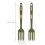2 τεμάχια Scoop Kitchen Wares Πράσινα πιρούνια Σιλικόνης Εύκαμπτο πιρούνι Πρακτικό 4