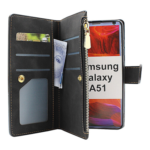 Capa de luxo XL Standcase compatível com Samsung Galaxy A51 (A515F/DS) roxa 1