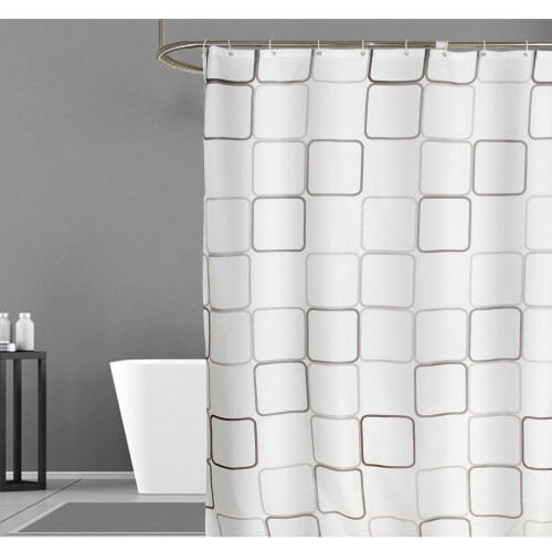 Rideau de douche en polyester imperméable, en coton PP.