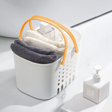 Panier de rangement portable pour douche avec poignée, grande capacité et multifonctionnel, pour produits de nettoyage de salle de bain et cuisine.