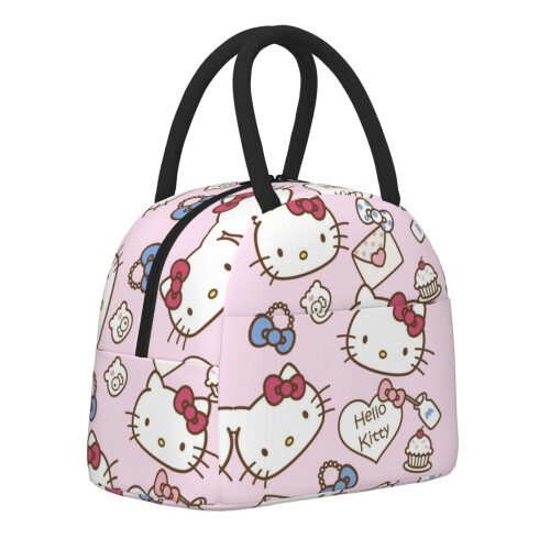 Hello Kitty τσάντα φαγητού φορητή μονωμένη τσάντα φαγητού ψυγείου με μπροστινή τσέπη 2