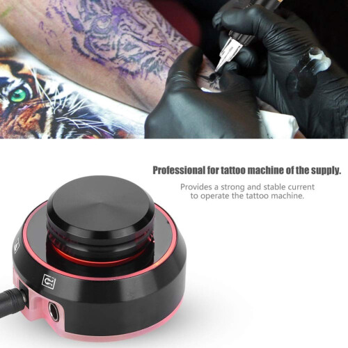 Tattoo Power Supply with Replacement Control Knob, Compact 7.3cm Base, Ergonomic Grip 2