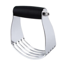 Stainless Steel Pastry Blender and Dough Cutter with Ergonomic Handle for Comfortable Baking
