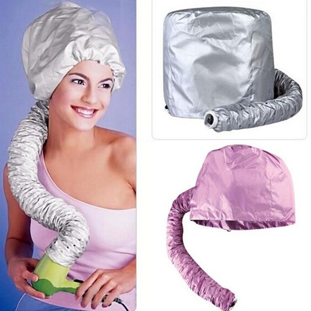 Soft Bonnet Hair Dryer Attachment Cap for Handheld Blow Dryers with Even Heat and Deep Conditioning
