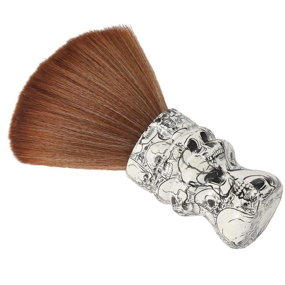 Neck Duster Brush with Soft Nylon Bristles and Wooden Handle for Barber Hair Cleaning