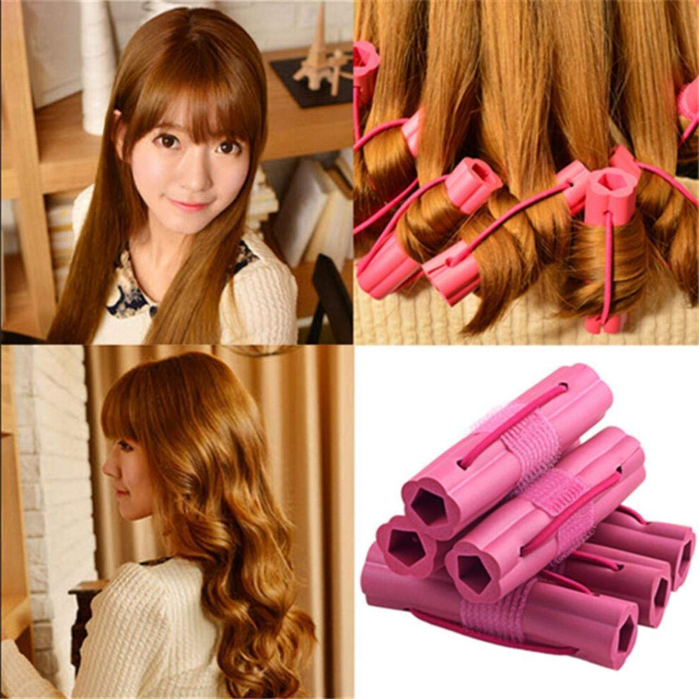 No Heat Sponge Hair Curlers Set 6pcs Soft Rollers for Heat Styling and TravelFriendly Use