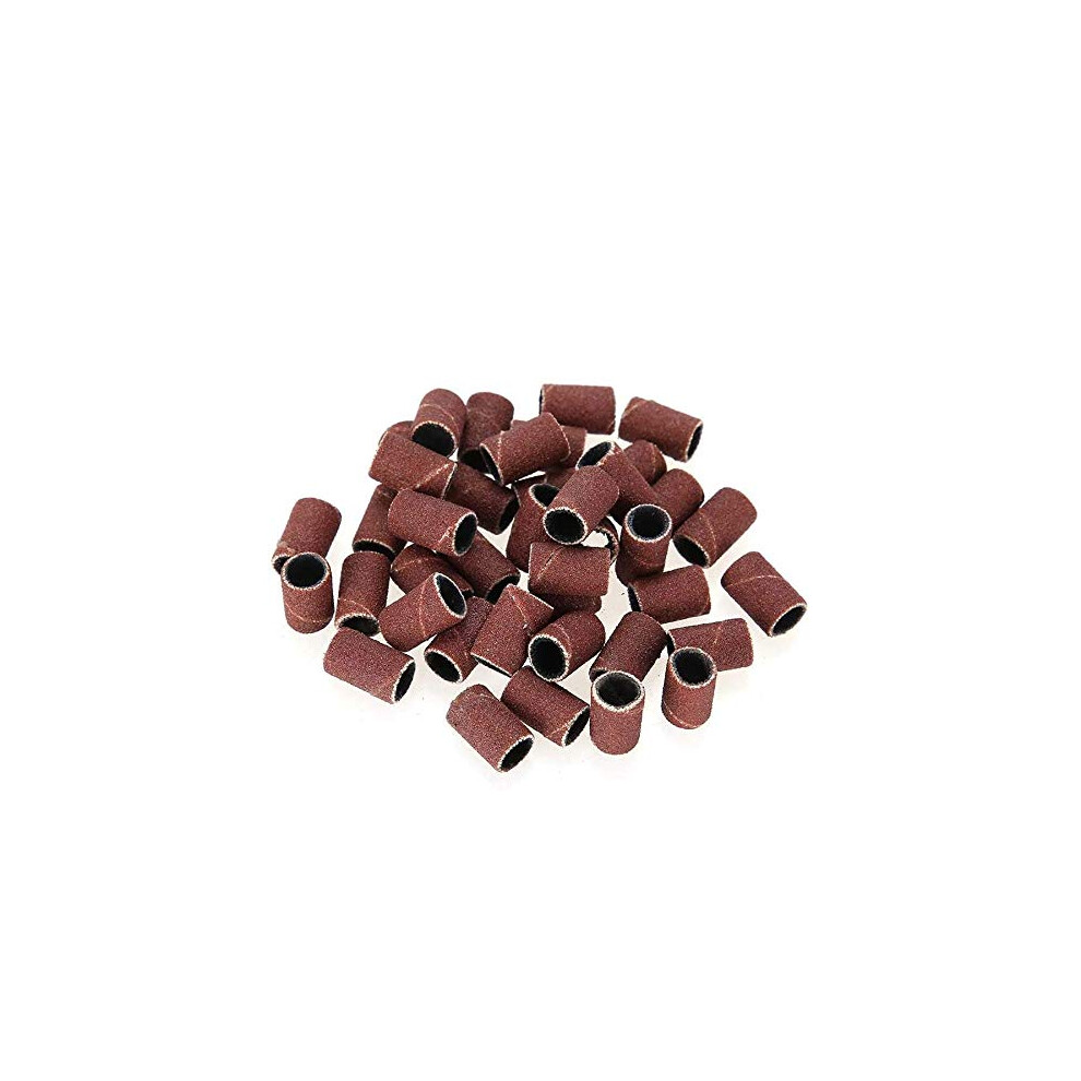100pcs Professional Nail Drill Sanding Bands for Manicure Pedicure Acrylic Gel Nails