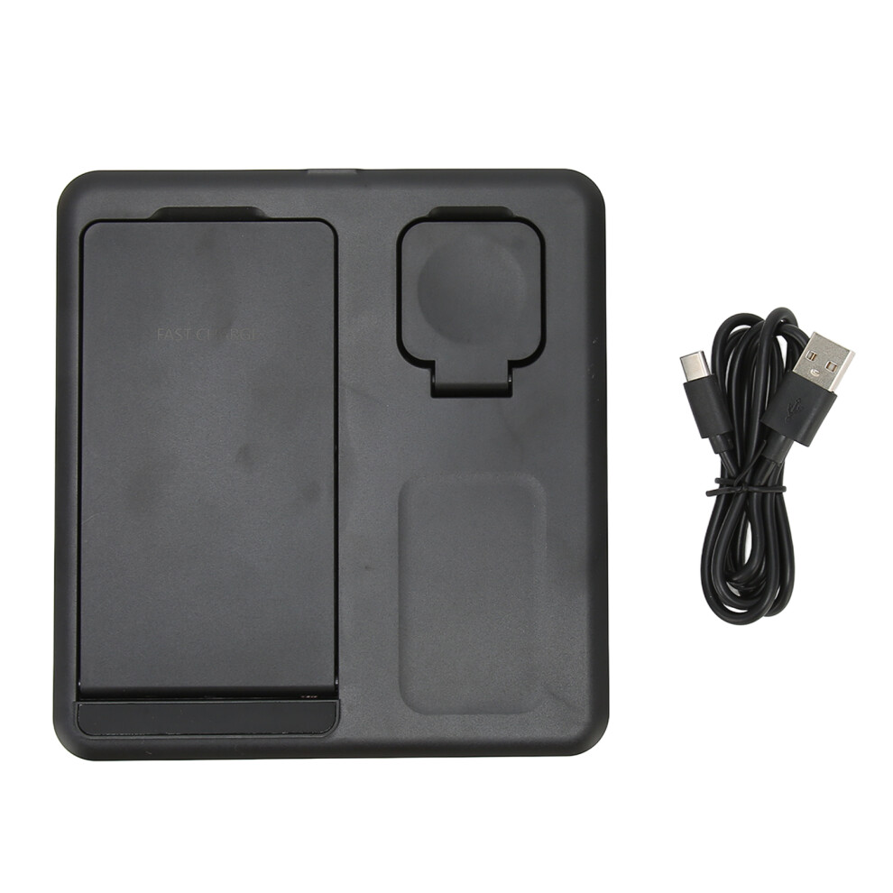Wireless Charging Station Sleek Minimalistic Design, Fast Charging For Multiple Devices Universal Compatibility Foldable Stand, Intelligent Charging 9138057527209