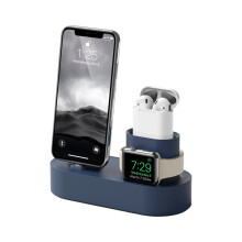 Stativ i slitstarkt material för Apple Watch Ultra2Ultra SE2SE10 9 8 7 6 5 4 3 2-serien, elegant och stilfullt stativ (16x7x8cm)