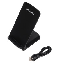 Trådlös laddare ergonomiskt stativ med flerfärgade LED-indikatorer för Samsung- och iPhone-modeller, skalvänligt högeffektivt chip